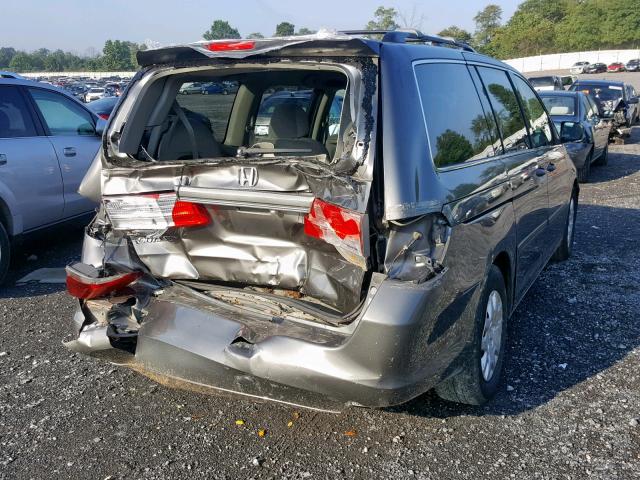 5FNRL382X8B066980 - 2008 HONDA ODYSSEY LX GRAY photo 4