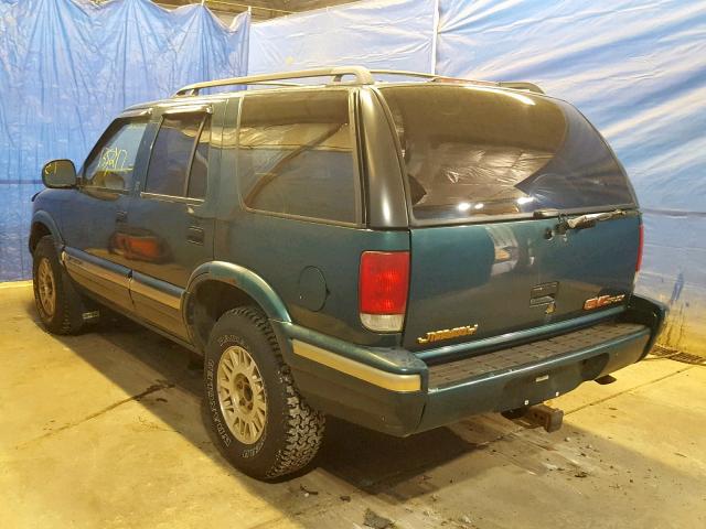 1GKDT13W0V2508063 - 1997 GMC JIMMY GREEN photo 3