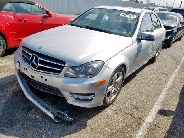 WDDGF4HB7ER315347 - 2014 MERCEDES-BENZ C 250 SILVER photo 2