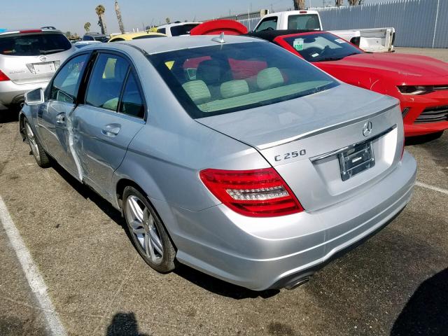 WDDGF4HB7ER315347 - 2014 MERCEDES-BENZ C 250 SILVER photo 3