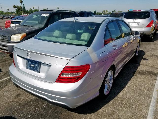 WDDGF4HB7ER315347 - 2014 MERCEDES-BENZ C 250 SILVER photo 4