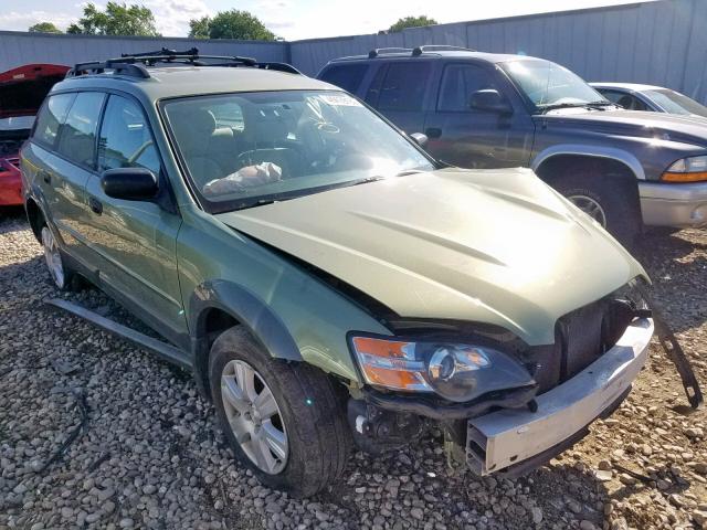 4S4BP61C457366196 - 2005 SUBARU LEGACY OUT GREEN photo 1