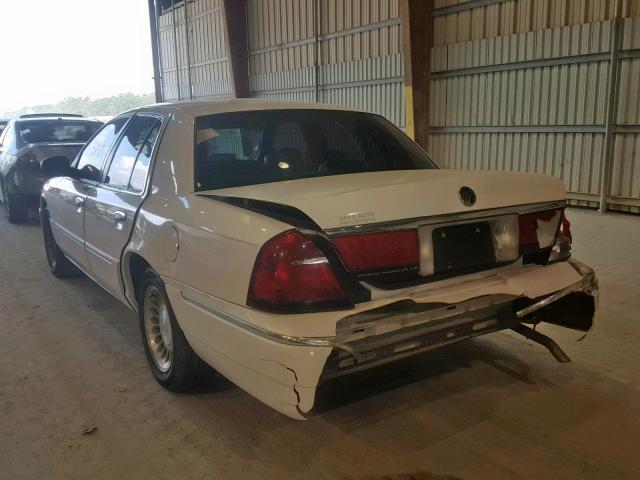 2MEFM75W3YX624293 - 2000 MERCURY GRAND MARQ WHITE photo 3