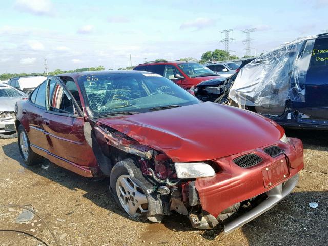 1G2WP52KX1F155658 - 2001 PONTIAC GRAND PRIX BURGUNDY photo 1
