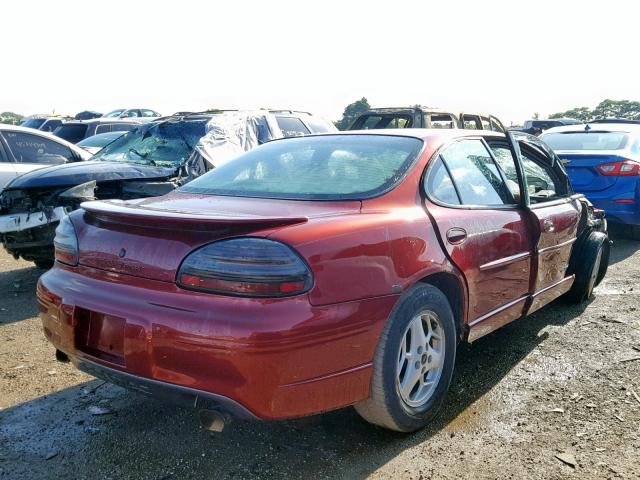 1G2WP52KX1F155658 - 2001 PONTIAC GRAND PRIX BURGUNDY photo 4