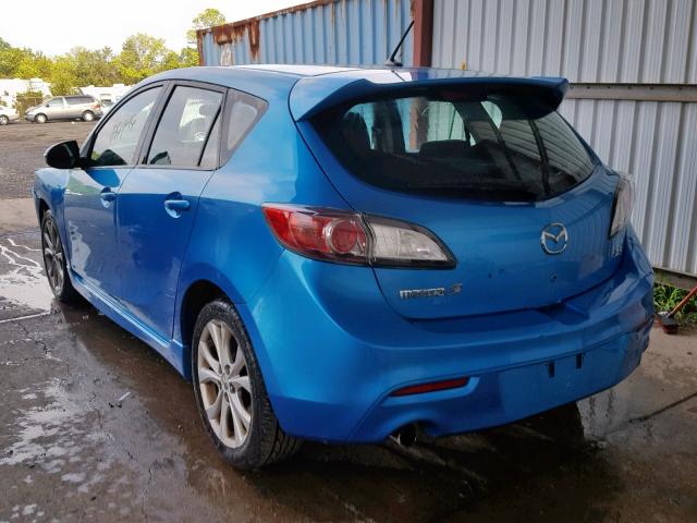 JM1BL1H65A1196866 - 2010 MAZDA 3 S BLUE photo 3