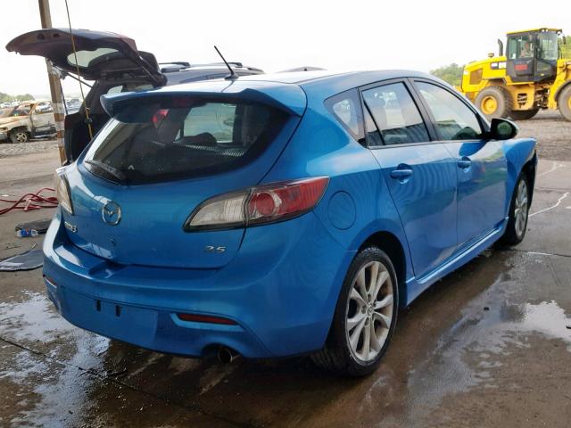 JM1BL1H65A1196866 - 2010 MAZDA 3 S BLUE photo 4