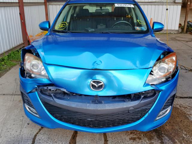 JM1BL1H65A1196866 - 2010 MAZDA 3 S BLUE photo 9