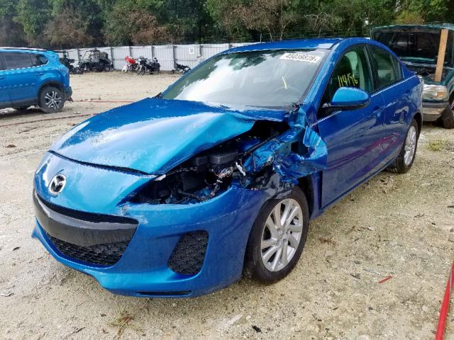 JM1BL1V79C1562280 - 2012 MAZDA 3 I BLUE photo 2