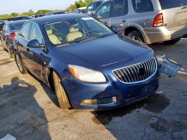 W04GN5EC0B1081492 - 2011 BUICK REGAL CXL BLUE photo 1