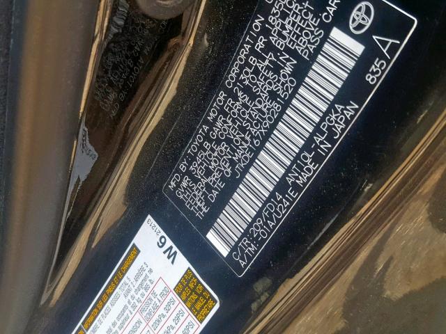 JTKDE167X90281520 - 2009 TOYOTA SCION TC შავი ფოტო 10