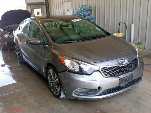 KNAFX4A82G5485690 - 2016 KIA FORTE EX GRAY photo 1