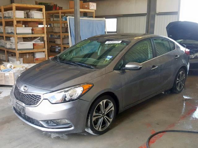 KNAFX4A82G5485690 - 2016 KIA FORTE EX GRAY photo 2