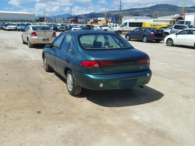 1FAFP10P1XW127099 - 1999 FORD ESCORT LX GREEN photo 3