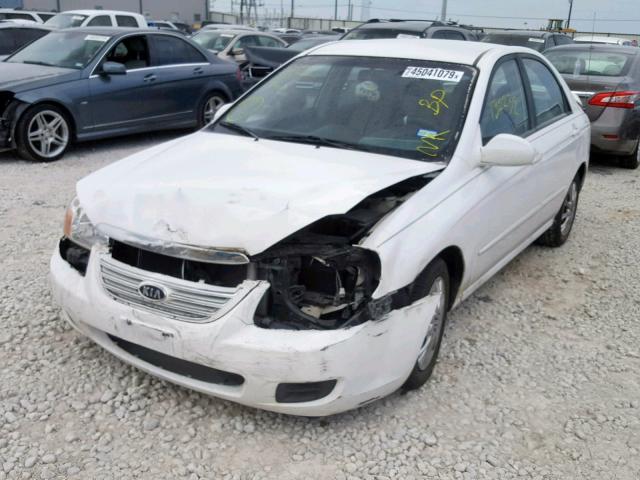 KNAFE121075460678 - 2007 KIA SPECTRA EX WHITE photo 2