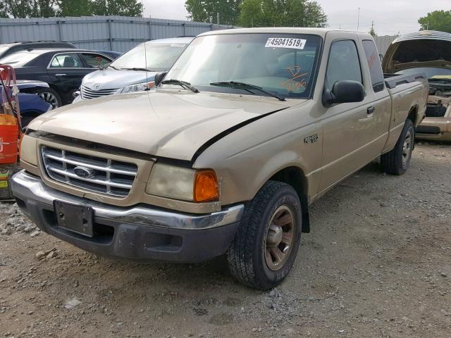 1FTYR14U31PA32106 - 2001 FORD RANGER SUP TAN photo 2