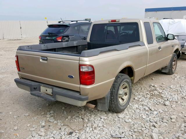 1FTYR14U31PA32106 - 2001 FORD RANGER SUP TAN photo 4