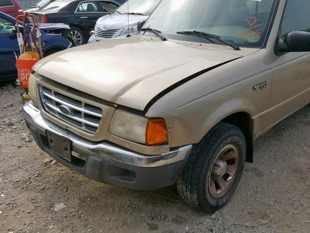 1FTYR14U31PA32106 - 2001 FORD RANGER SUP TAN photo 9