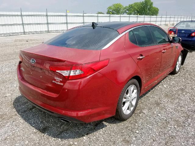 5XXGR4A64CG019801 - 2012 KIA OPTIMA SX RED photo 4