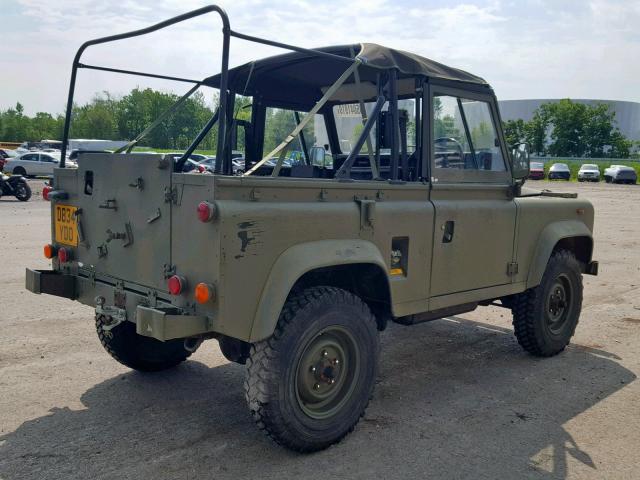 SALLDVAC7AA297214 - 1987 LAND ROVER DEFENDER GREEN photo 4