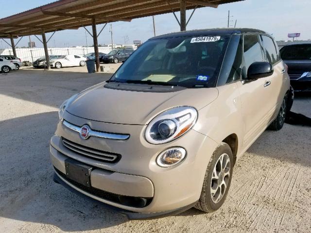 ZFBCFABH0GZ038437 - 2016 FIAT 500L EASY TAN photo 2