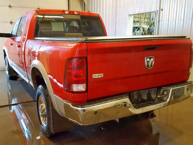 3D7UT2HL3BG619103 - 2011 DODGE RAM 2500 RED photo 3