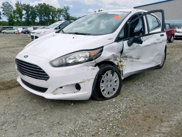 3FADP4TJ7FM202662 - 2015 FORD FIESTA S WHITE photo 2