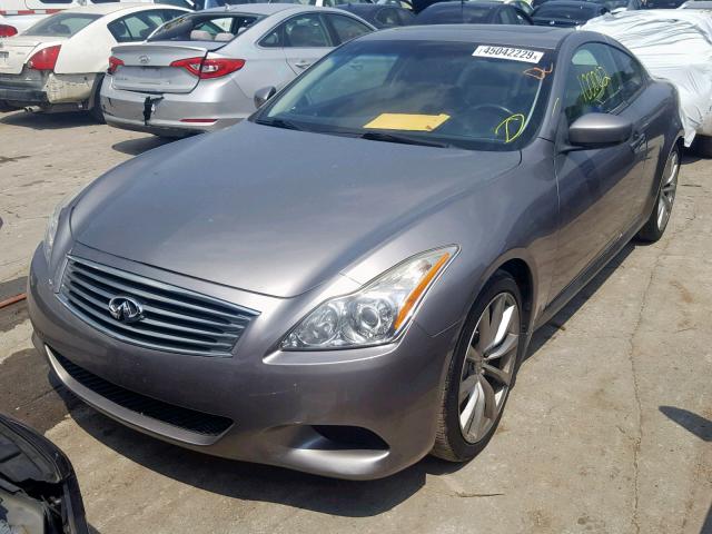 JNKCV64E38M127108 - 2008 INFINITI G37 BASE GRAY photo 2