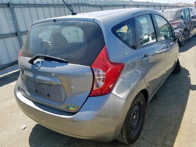 3N1CE2CP7FL393190 - 2015 NISSAN VERSA NOTE SILVER photo 4