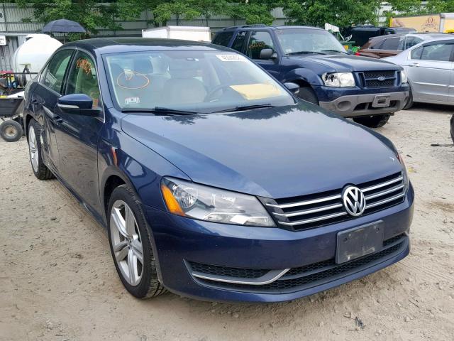 1VWBT7A39EC060010 - 2014 VOLKSWAGEN PASSAT SE BLUE photo 1