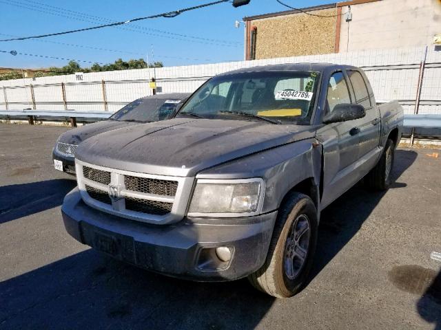 1D7RE3GK5BS661358 - 2011 DODGE DAKOTA SLT CHARCOAL photo 2