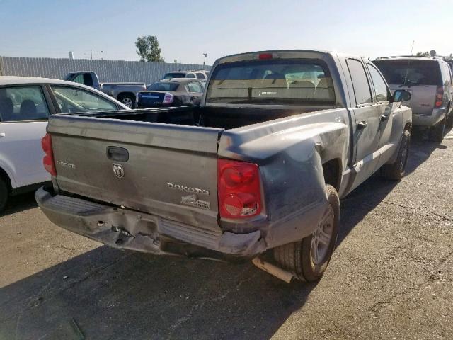 1D7RE3GK5BS661358 - 2011 DODGE DAKOTA SLT CHARCOAL photo 4