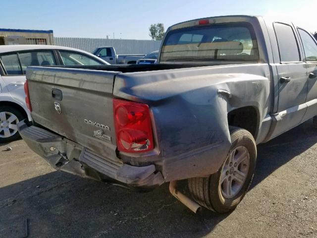 1D7RE3GK5BS661358 - 2011 DODGE DAKOTA SLT CHARCOAL photo 9