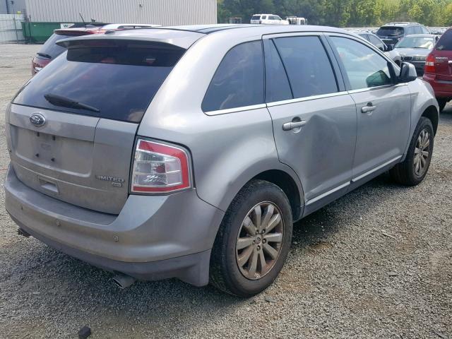 2FMDK49C88BA00740 - 2008 FORD EDGE LIMIT SILVER photo 4