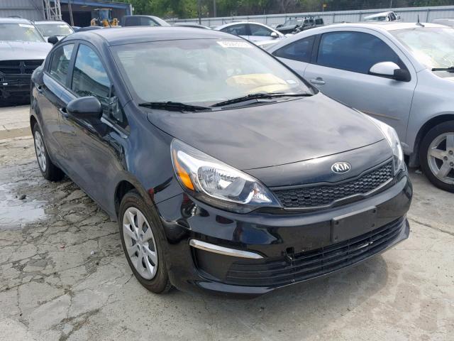 KNADM4A36H6050400 - 2017 KIA RIO LX BLACK photo 1