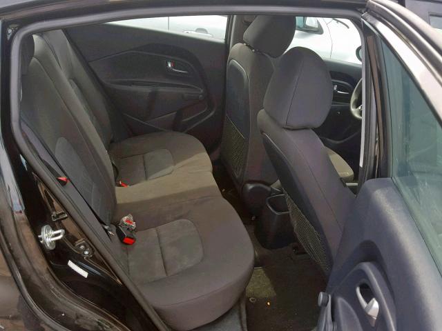 KNADM4A36H6050400 - 2017 KIA RIO LX BLACK photo 6