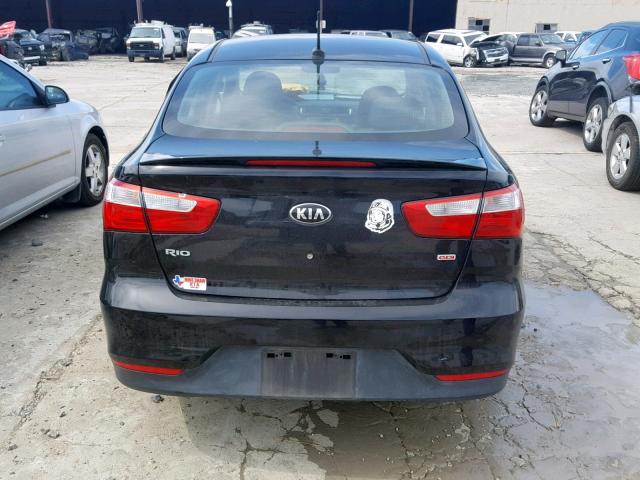 KNADM4A36H6050400 - 2017 KIA RIO LX BLACK photo 9