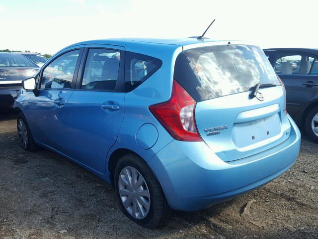 3N1CE2CP9FL372261 - 2015 NISSAN VERSA NOTE BLUE photo 3