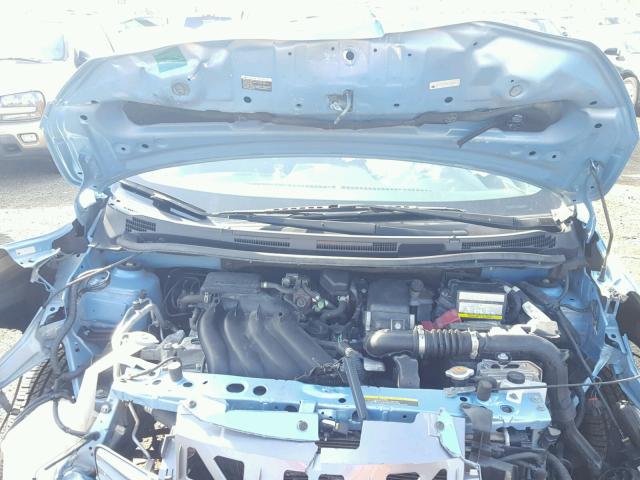 3N1CE2CP9FL372261 - 2015 NISSAN VERSA NOTE BLUE photo 7