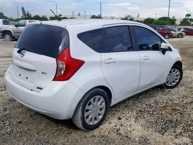 3N1CE2CPXFL405624 - 2015 NISSAN VERSA NOTE WHITE photo 4