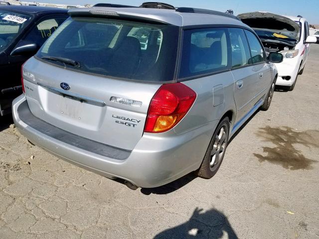 4S3BP676164305462 - 2006 SUBARU LEGACY GT SILVER photo 4