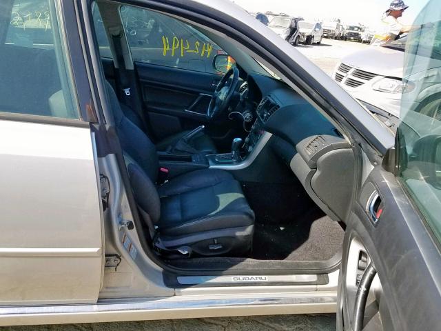 4S3BP676164305462 - 2006 SUBARU LEGACY GT SILVER photo 5