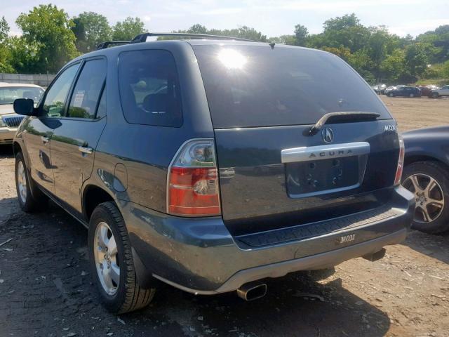 2HNYD18206H521172 - 2006 ACURA MDX GREEN photo 3