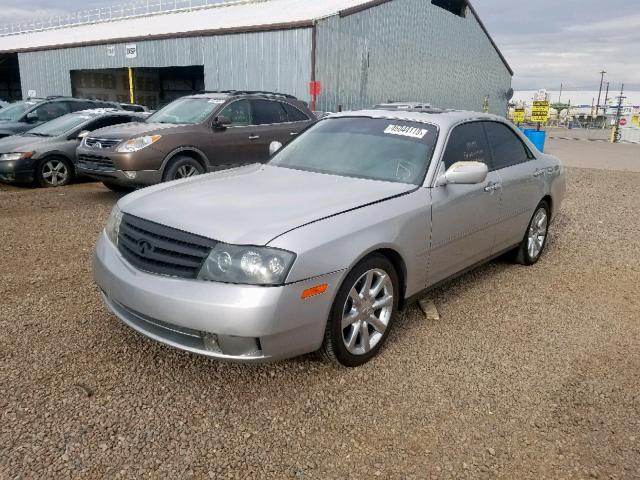 JNKAY41E83M000497 - 2003 INFINITI M45 SILVER photo 2