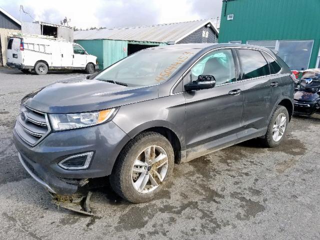 2FMPK4J8XJBC02912 - 2018 FORD EDGE SEL GRAY photo 2