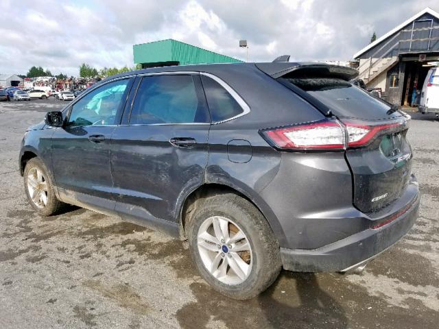 2FMPK4J8XJBC02912 - 2018 FORD EDGE SEL GRAY photo 3