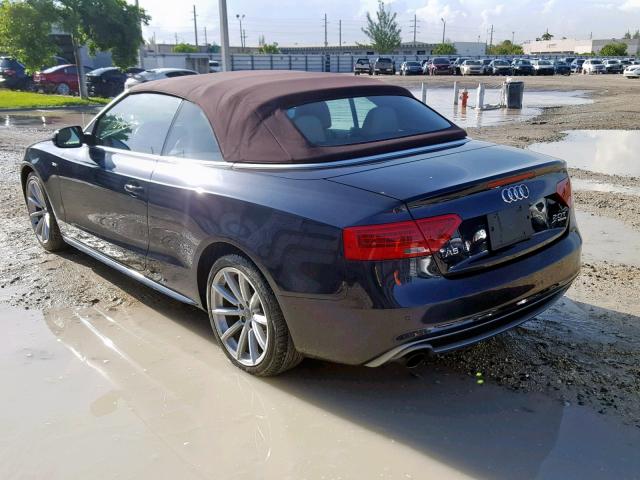 WAUMFAFH9FN003359 - 2015 AUDI A5 PREMIUM BLUE photo 3