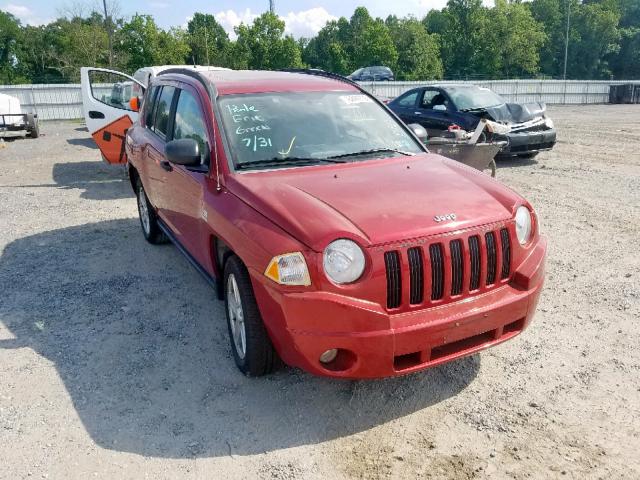 1J8FT47W87D158519 - 2007 JEEP COMPASS BURGUNDY photo 1