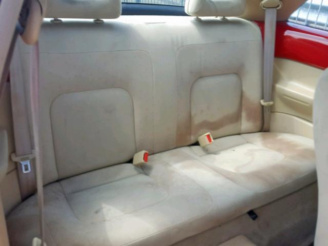 3VWCC21C2XM410912 - 1999 VOLKSWAGEN NEW BEETLE წითელი ფოტო 6