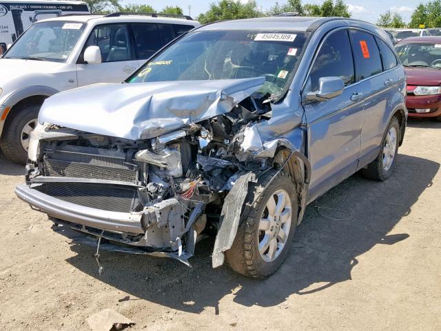 JHLRE48797C011205 - 2007 HONDA CR-V EXL BLUE photo 2